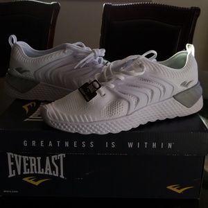 White Memory Foam Running Shoes